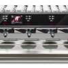 This image is a front view of the Rancilio Classe 11 Xcelsius tall in frozen bronze, 4 groups with a taller group area and volumetric dosing controls.