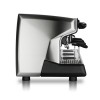 This image is a side view of the Rancilio Classe 9 USB espresso machine in 3 groups at traditional height with volumetric dosing.